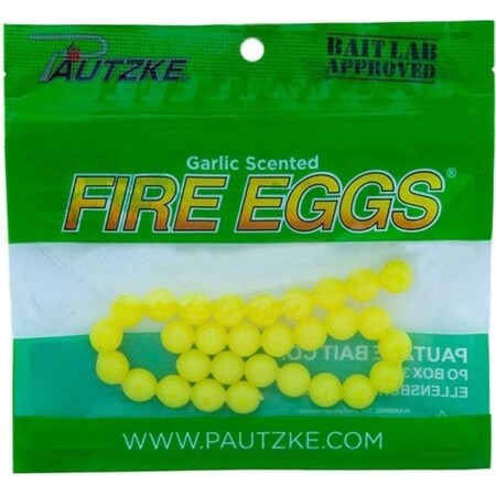 Pautzke Fire Eggs Yellow 30 Count FEGG/YEL